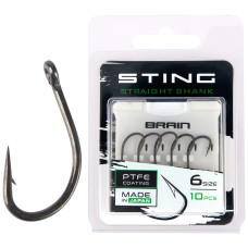 Крючок Brain Sting Straight Shank #6 (10 шт/уп)