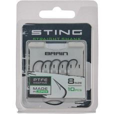 Крючок Brain Sting Straight Shank #8 (10 шт/уп)