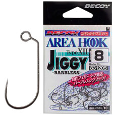 Крючок Decoy AH-12 Area Hook Jiggy #8 (10 шт/уп)