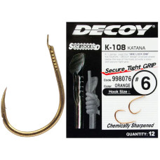 Крючок Decoy K-108 Katana #8 (12 шт/уп)