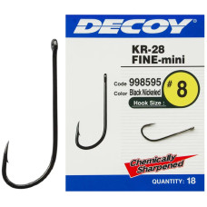 Крючок Decoy KR-28 Fine Mini #12 (18 шт/уп)