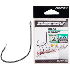 Крючок Decoy KR-33 Maggot #10 (14 шт/уп)