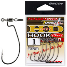 Гачок Decoy Worm117 HD Hook Offset #1/0 (5 шт/уп)