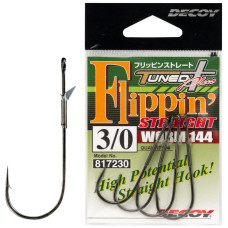 Крючок Decoy Worm144 Flippin Straight #3/0 (4 шт/уп)