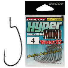 Крючок Decoy Worm27 Hyper Mini #6 (9 шт/уп)