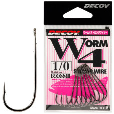 Крючок Decoy Worm4 Strong Wire #2/0 (9 шт/уп)