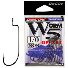 Крючок Decoy Worm5 Offset #1/0 (9 шт/уп)