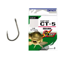 Крючок Owner CT-5 Carp Taff-5 53275 #4 (8 шт/уп)