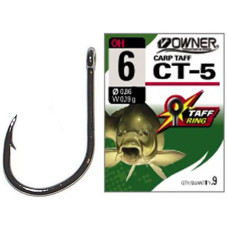 Крючок Owner CT-5 Carp Taff-5 53275 #8 (9 шт/уп)