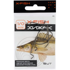 Крючок X-Fish Хищник #1/0 (5шт/уп)