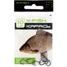 Крючок X-Fish Карась #10 (8 шт/уп)