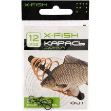 Крючок X-Fish Карась (донка) #12 (8 шт/уп)