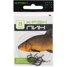 Крючок X-Fish Линь #8 (8 шт/уп)
