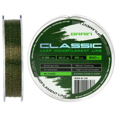 Леска Brain Classic Carp Line 3D (camo) 300m 0.35mm 25lb 10.7kg