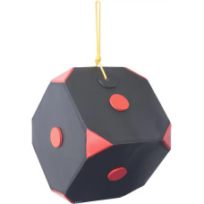 Мишень для стрельбы Yate Cube Polimix 6. 30x30x30 см. 40 lbs Black / Red