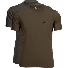 Набор футболок Seeland Outdoor 2-pack 3XL 2шт Raven/Pine green