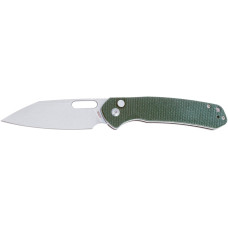 Нож CJRB Pyrite Wharncliffe Micarta Green