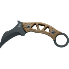 Нож Fox Tribal K Black Blade Titanium Bronze
