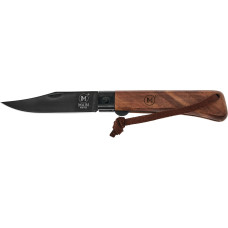 Ніж Main Knives 'Workers line' Clip Point BB Walnut Wood PU Loop Brown
