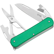 Нож многофункциональный Fox Vulpis Aluminium OD Green. 4 инструмента