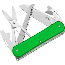 Ніж багатофункціональний Fox Vulpis Aluminium OD Green. 5 інструментів