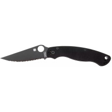Нож Spyderco Military 2 Black Blade Serrated