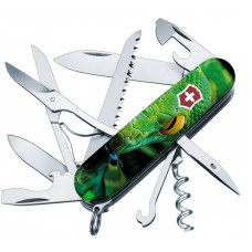 Нож Victorinox Swiss Army Huntsman Zodiac Зеленая деревянная змея
