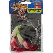 Оснастка морская Prohunter Viking Fishhead Flasher Rig 205cm 80lb 9/0 Hooks