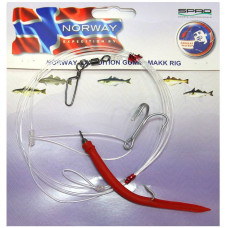 Оснастка морская Spro Norway Expedition LiveBaitRig/Gummi Makk 4/0;3/0 1.0mm 253.5cm