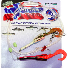 Оснастка морская Spro Norway Expedition Oct-Grub Rig2 006 2.0/1.0mm 220cm