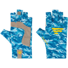 Перчатки Favorite Solar Fishing Gloves 5 Cut ц:white/blue