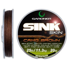 Поводковый материал Gardner Sink Skin 25lb (11.3kg) Brown