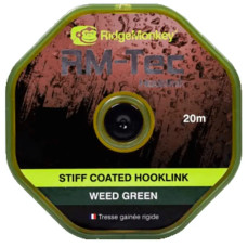 Поводковый материал RidgeMonkey RM-Tec Stiff Coated Hooklink Weed Green 35lb 20м