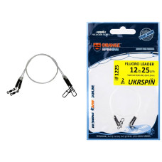 Поводок UKRSPIN Orange Spinning Fluoro Sunline 20см 14кг(30lb)/0.6мм (2шт/уп)