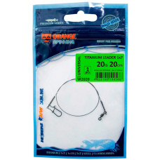Поводок UKRSPIN Orange Spinning титан 1x7 16см 5кг(10lb)/0.27мм