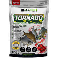 Прикормка Real Fish Прикормка Торнадо Карп (Тигровый орех Кукуруза) 0.900 kg