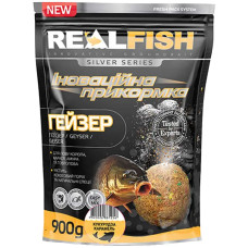 Прикормка Real Fish Silver Series Гейзер Кукуруза-Карамель 0.9kg