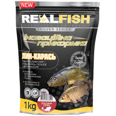 Прикормка Real Fish Silver Series Линь-Карась Красный червь 1kg