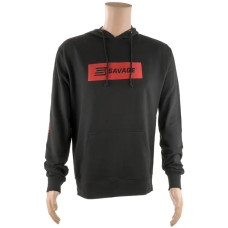 Реглан Savage Long sleeve hooded T-Shirt с капюшоном ц:черный