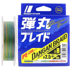 Шнур Major Craft Dangan Braid X8 200m (мульти.) #0.6 14lb/5.2kg