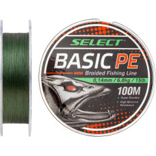 Шнур Select Basic PE Green 150m 0.14mm 15lb/6.8kg
