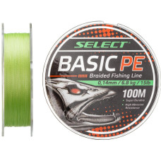 Шнур Select Basic PE Light Green 150m 0.14mm 15lb/6.8kg