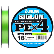 Шнур Sunline Siglon PE х4 300m (салат.) #2.0/0.242mm 35lb/15.5kg