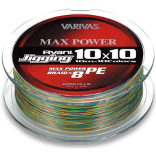 Шнур Varivas New Avani Jigging 10x10 Max Power PE 200m (multicolor) #1.5/0.205mm 28.6lb/13.0kg