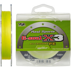 Шнур YGK G-Soul X3 100m (желтый) #0.4/0.104mm 6lb