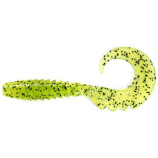 Силікон FishUP Fancy Grub 2' #055 - Chartreuse/Black (10шт/уп)