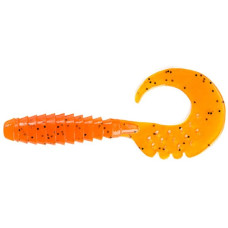 Силікон FishUP Fancy Grub 2.5' #049 - Pumpkin Orange/Black (10шт/уп)