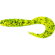Силікон FishUP Mighty Grub 4.5' #026 - Flo Chartreuse/Green (4шт/уп)