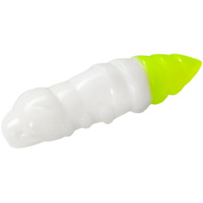 Силікон FishUP Pupa 1.2' cheese taste #131 - White/Hot Chartreuse (10шт/уп)