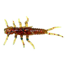 Силикон FishUP Stonefly 0.75' #019 - Motor Oil/Red (12шт/уп)
